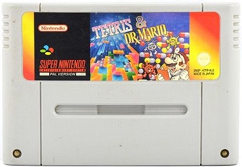 ★週末セール★Tetris & Dr. Mario【未使用に近い・SFC欧州版】 ☆週末セール☆Tetris & Dr. Mario【未使用に近い・SFC欧州版